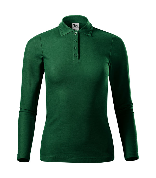 Sieviešu polo krekls PIQUE POLO LS 231 dark green