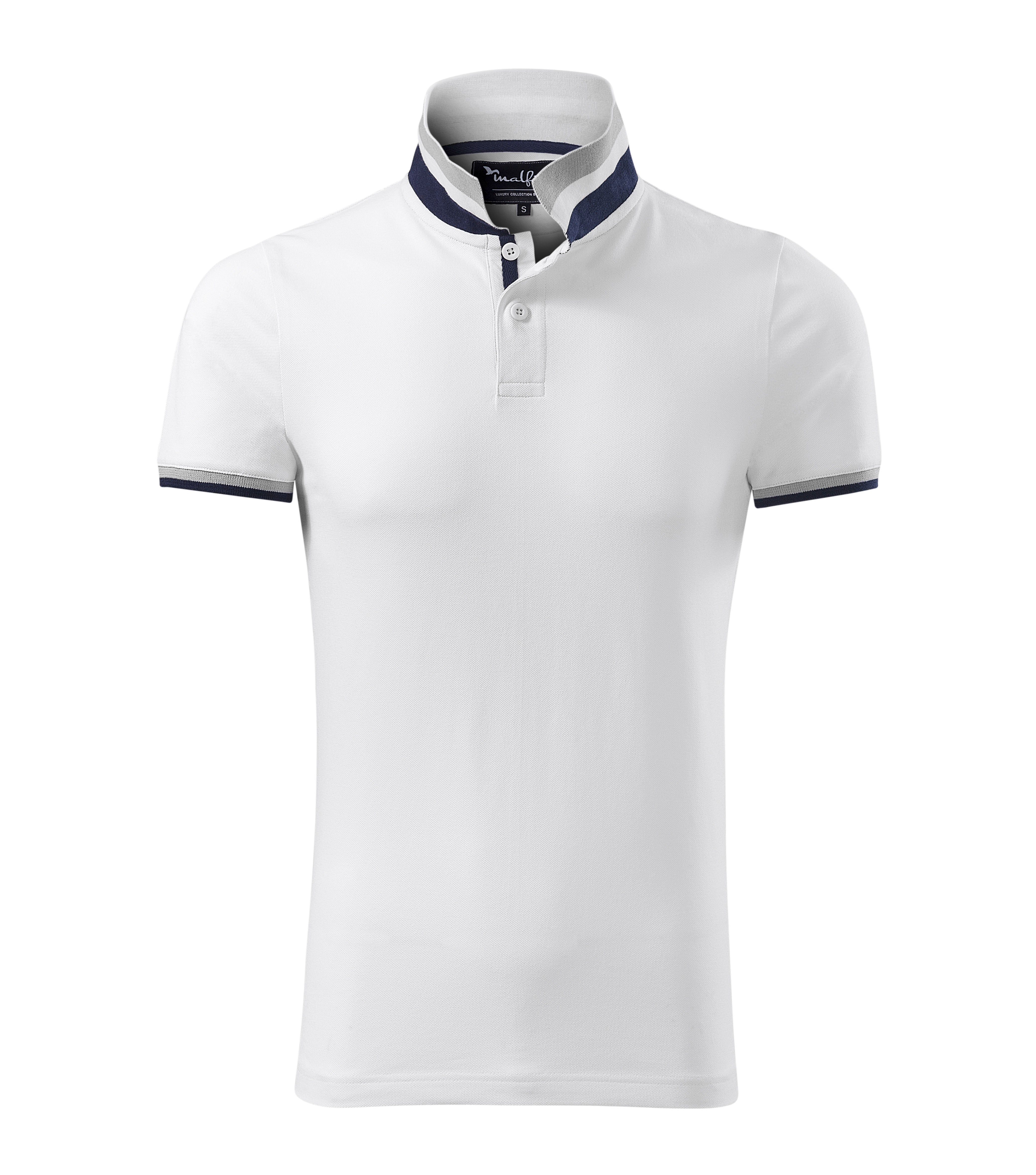 Vīriešu polo krekls COLLAR UP white