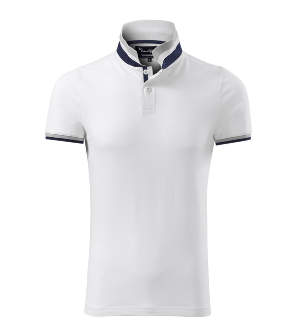 Vīriešu polo krekls COLLAR UP white