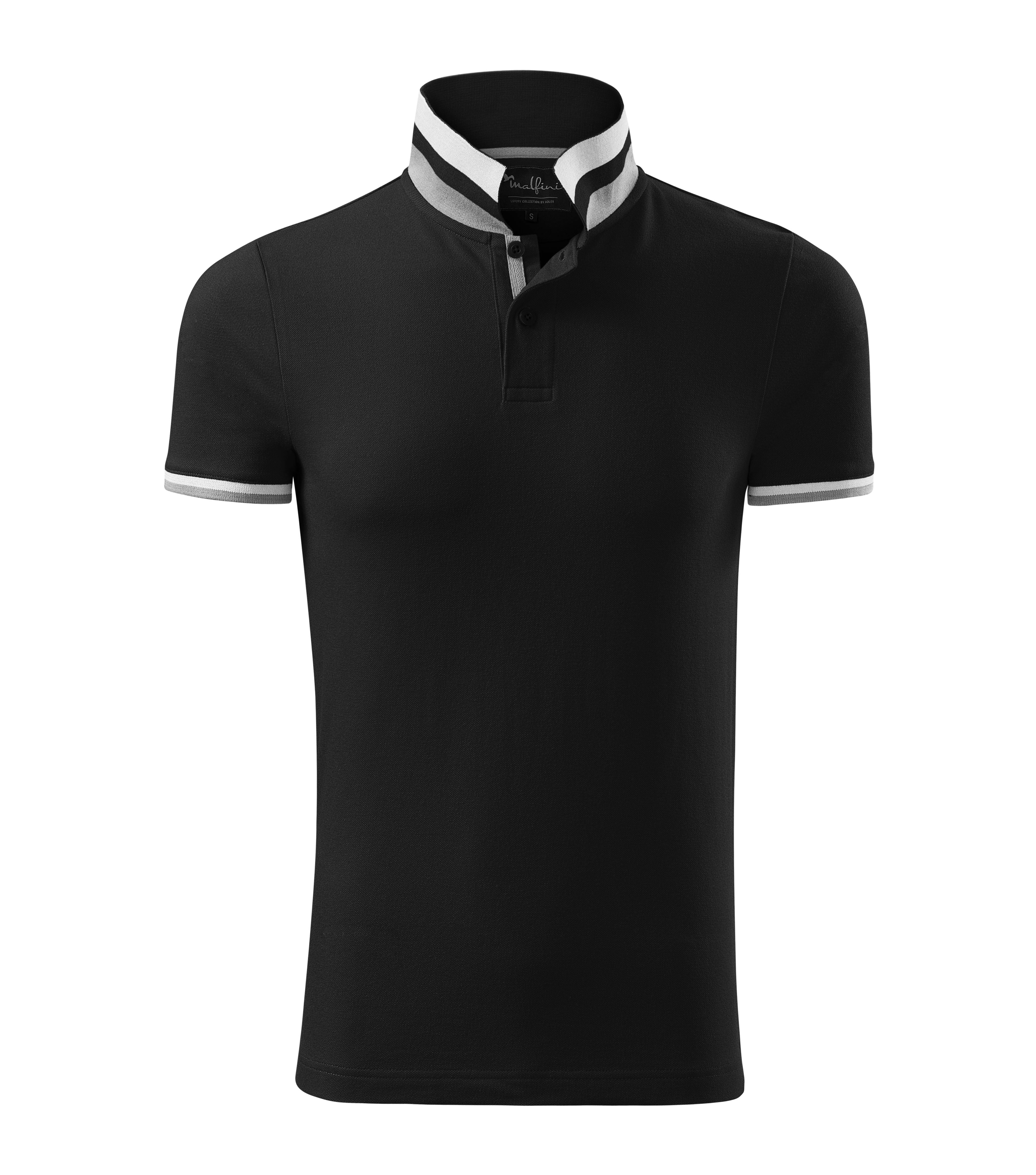 Vīriešu polo krekls COLLAR UP black
