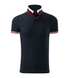 Vīriešu polo krekls COLLAR UP dark navy