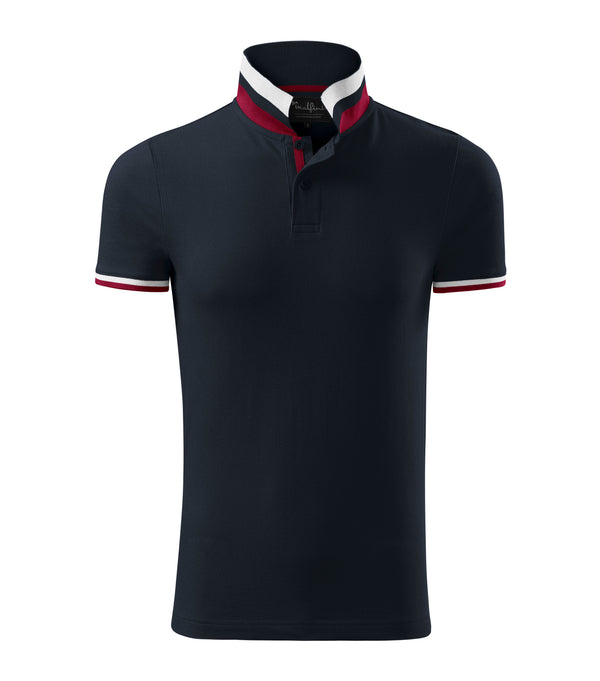 Vīriešu polo krekls COLLAR UP dark navy