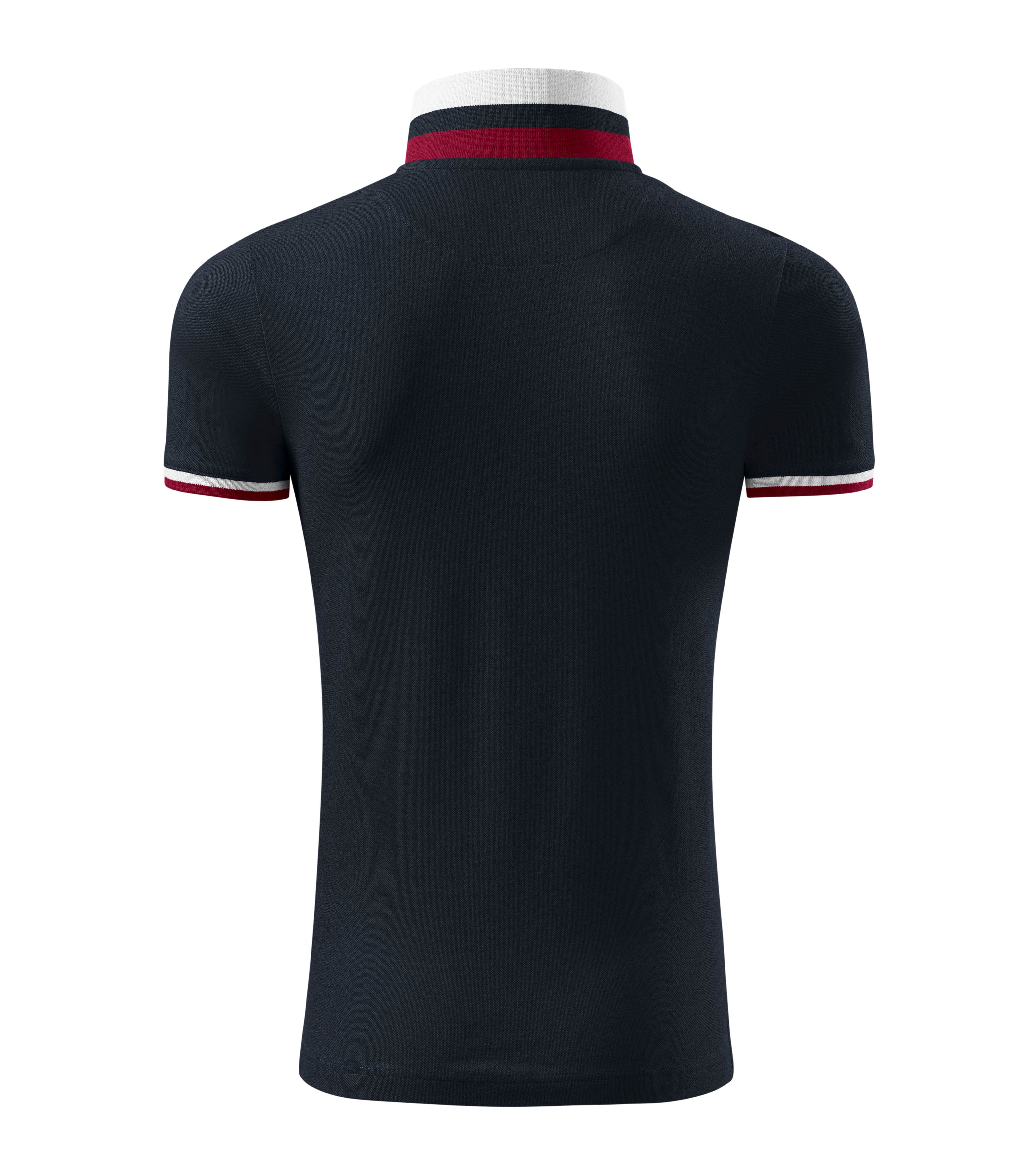 Vīriešu polo krekls COLLAR UP dark navy