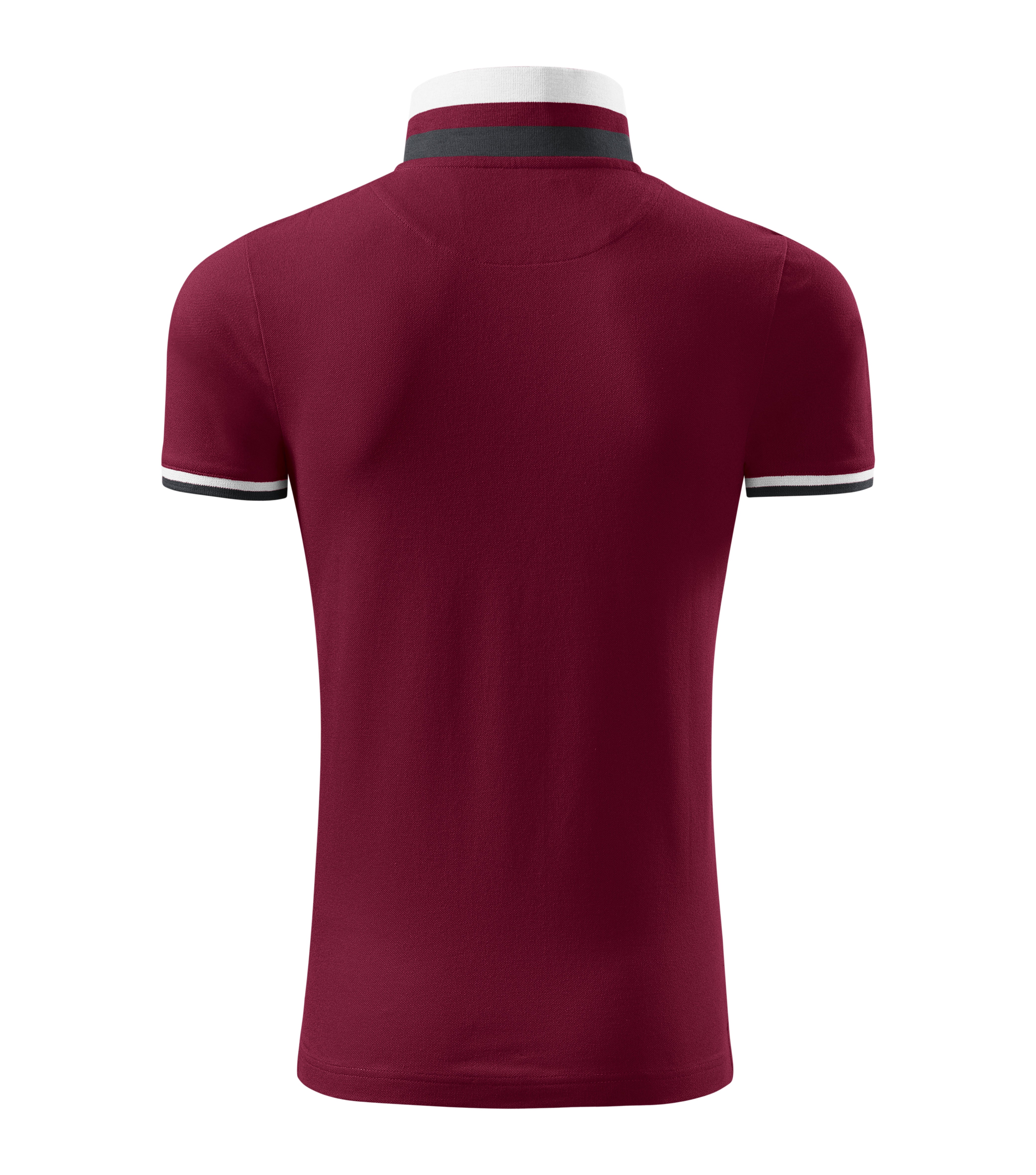 Vīriešu polo krekls COLLAR UP garnet