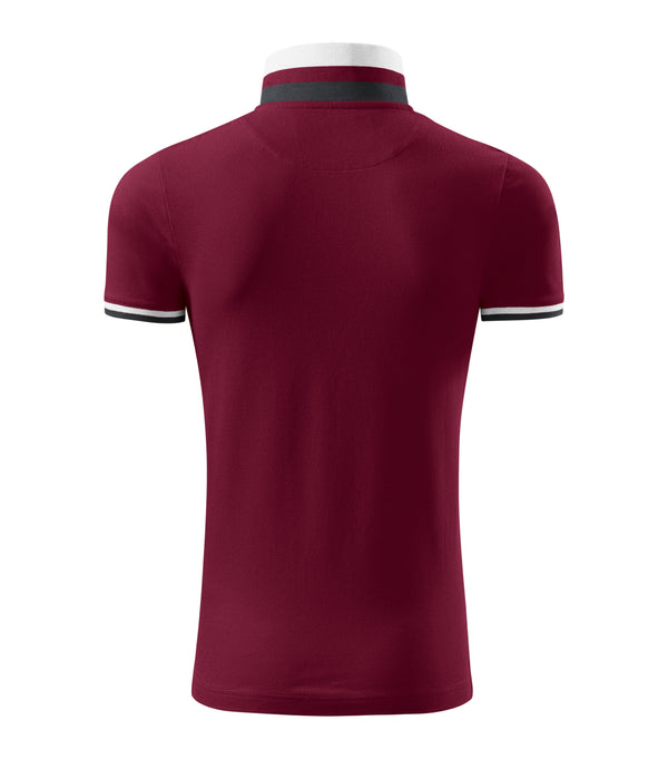 Vīriešu polo krekls COLLAR UP garnet