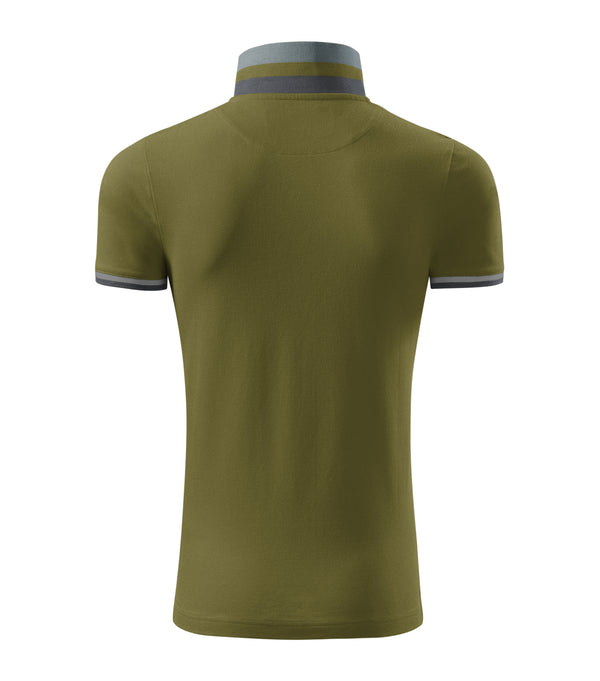 Vīriešu polo krekls COLLAR UP avocado green