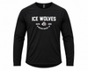 HK Ice wolves sporta t-krekls ar garam piedurknēm ar apdruku dizains #1