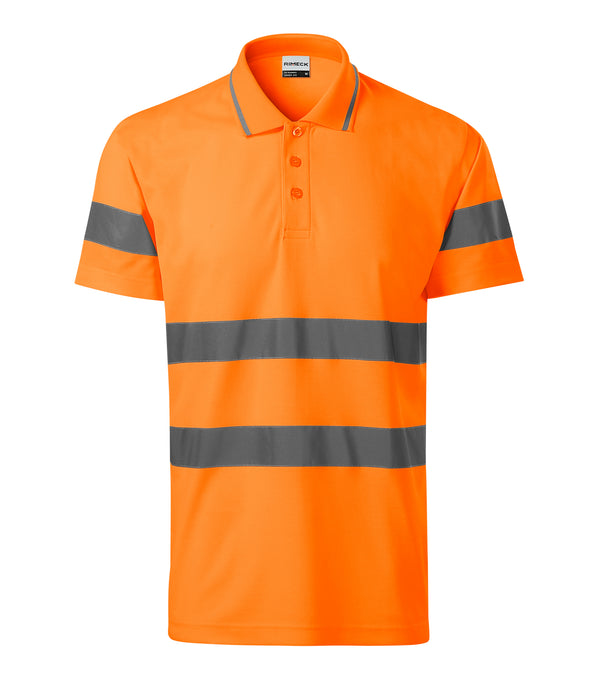 Unisex atstarojošs polo krekls HV RUNWAY 2V9 fluorescent orange