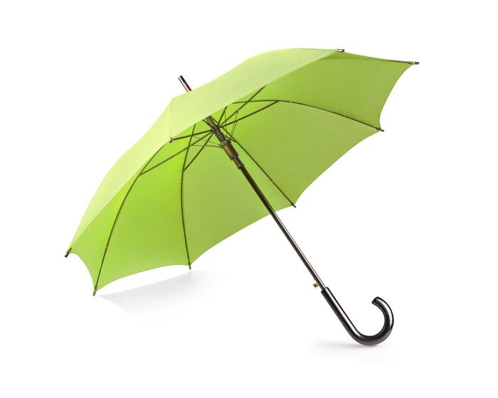 Lietussargs STICK light green