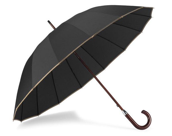 Umbrella EVITA with 16 ribs black
