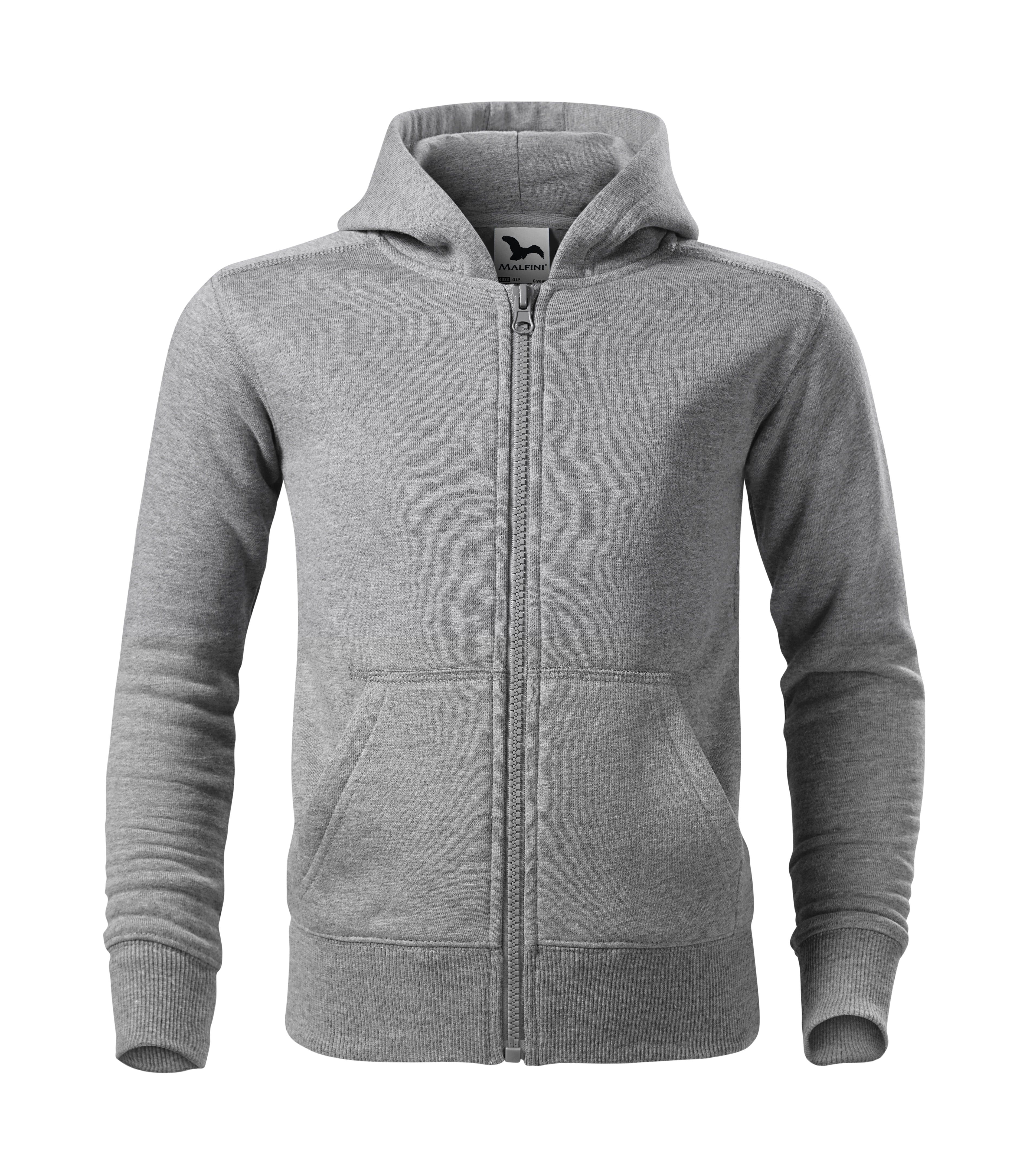 Bērnu jaka TRENDY ZIPPER KIDS dark gray melange