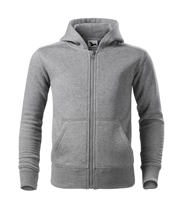 Bērnu jaka TRENDY ZIPPER KIDS dark gray melange