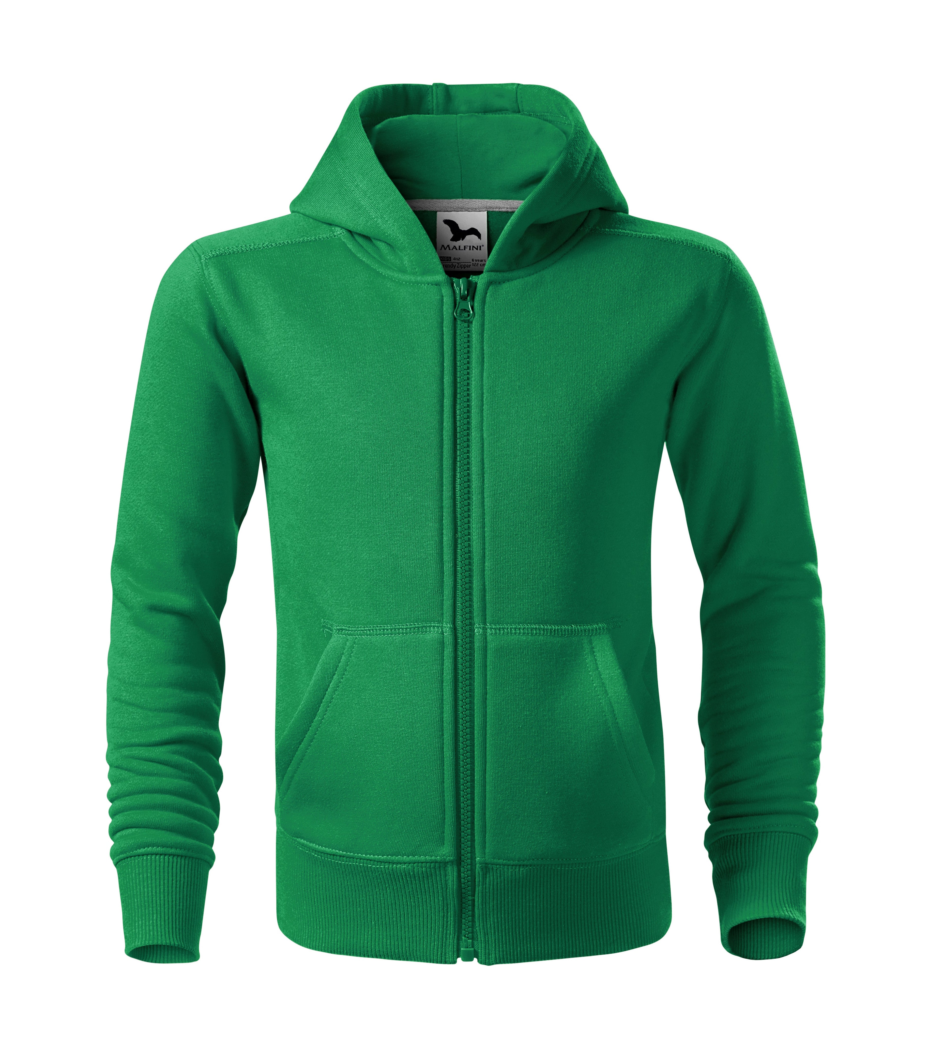 Bērnu jaka TRENDY ZIPPER KIDS kelly green