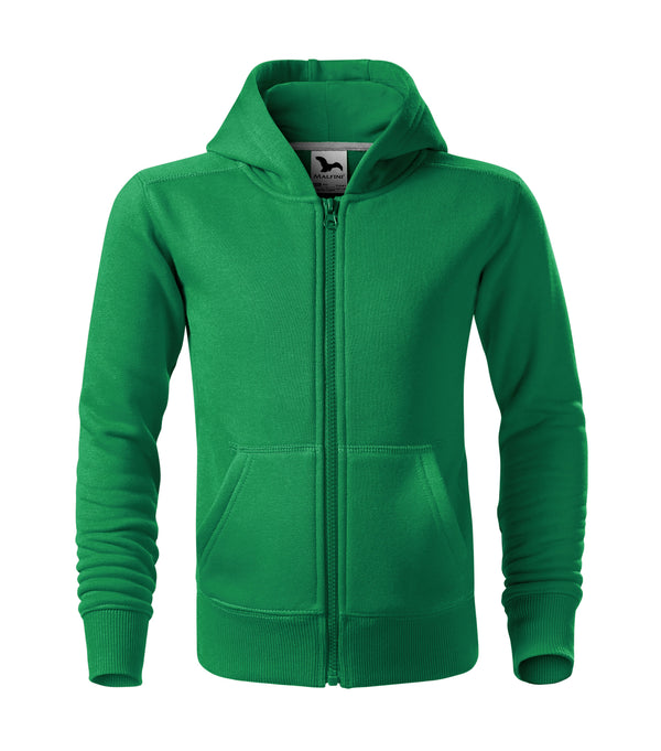 Bērnu jaka TRENDY ZIPPER KIDS kelly green