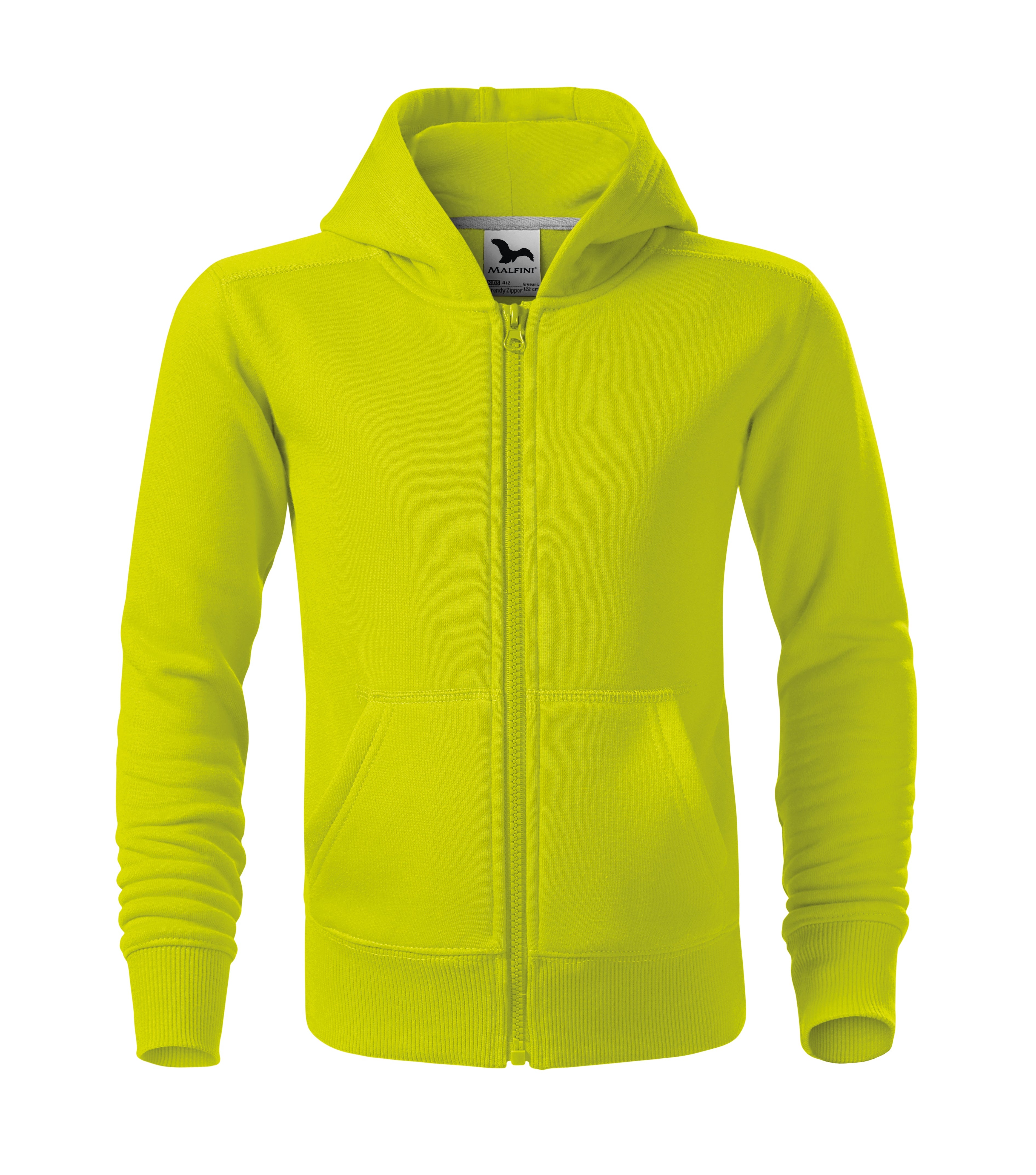Bērnu jaka TRENDY ZIPPER KIDS lime punch
