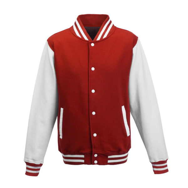 Varsity jaka red white