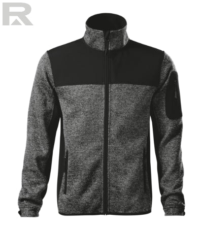 Vīriešu flīša jaka Casual 550 knit gray