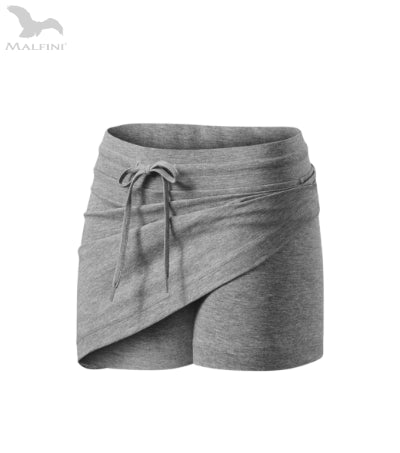 Sieviešu svārki-šorti Two in one 604 dark gray melange