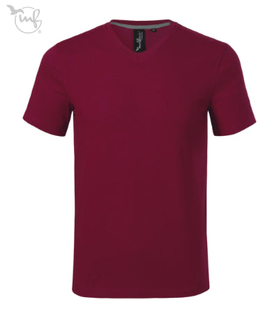 Vīriešu T-krekls Action V-neck 700 garnet