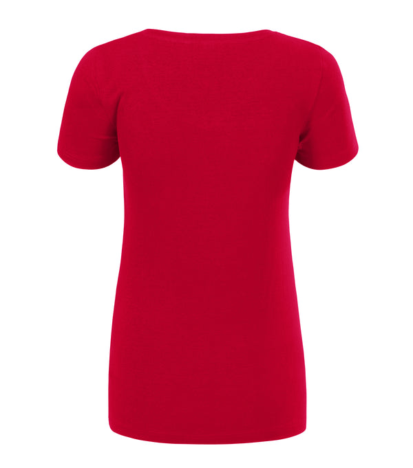 Sieviešu t-krekls ACTION V-NECK 701 formula red