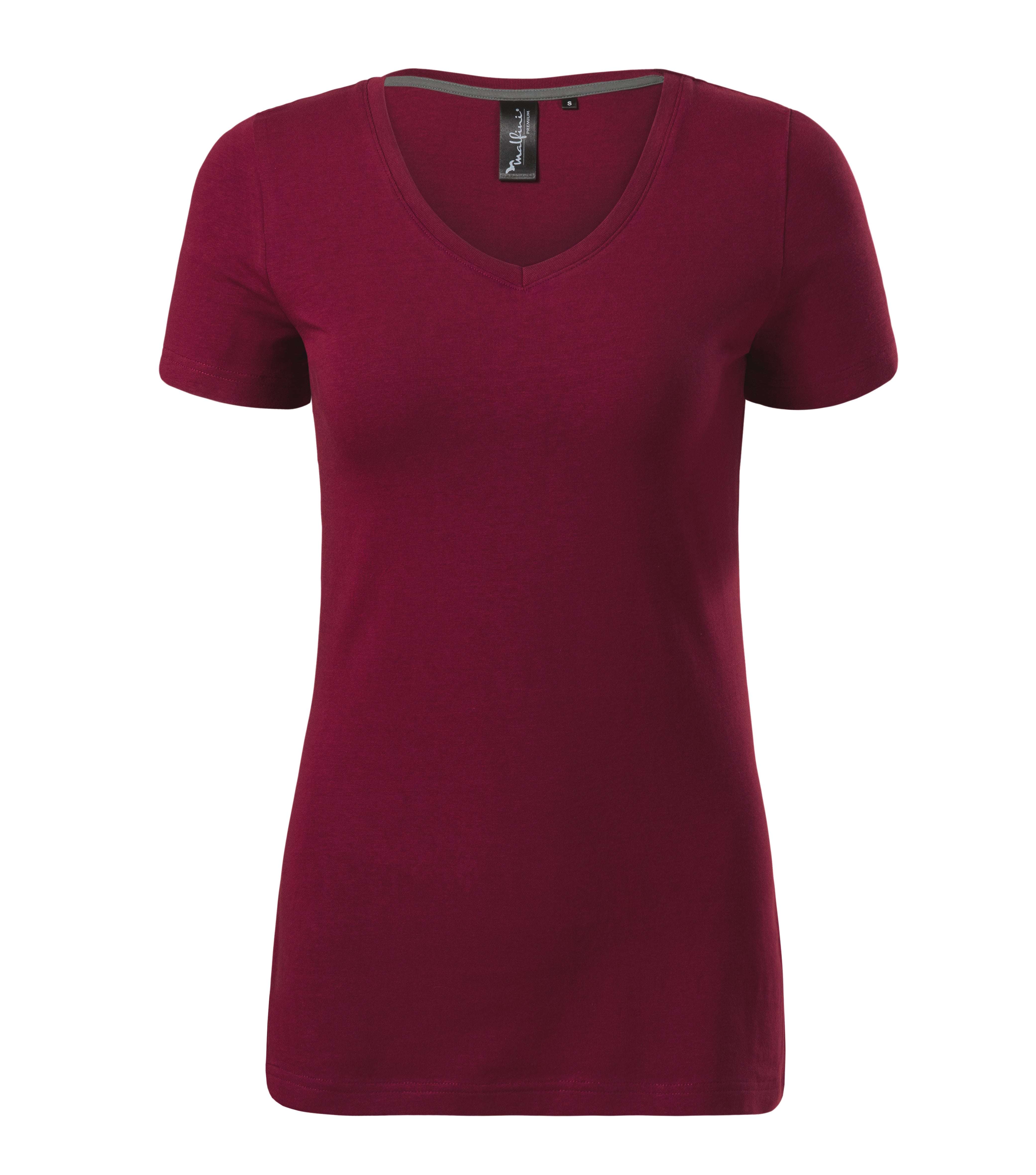 Sieviešu t-krekls ACTION V-NECK 701 garnet