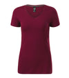 Sieviešu t-krekls ACTION V-NECK 701 garnet