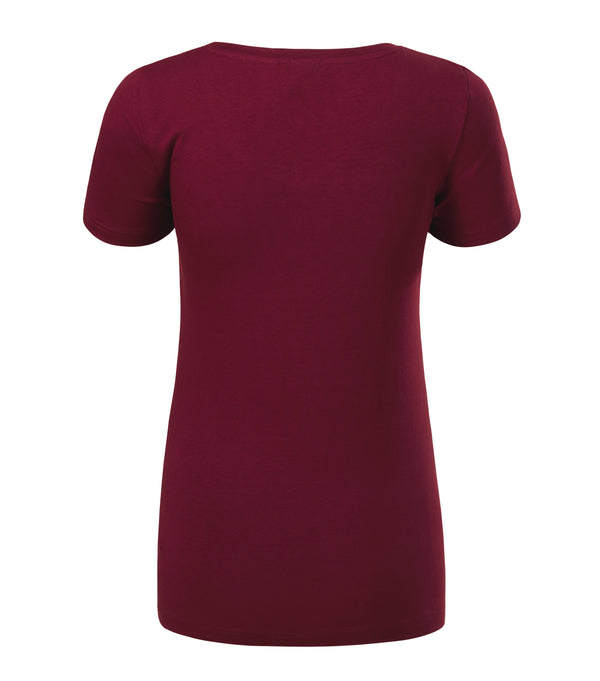 Sieviešu t-krekls ACTION V-NECK 701 garnet