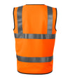 Unisex atstārojoša veste HV BRIGHT 9V3 fluorescent orange