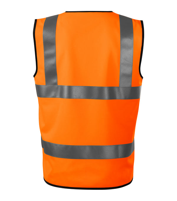 Unisex atstārojoša veste HV BRIGHT 9V3 fluorescent orange