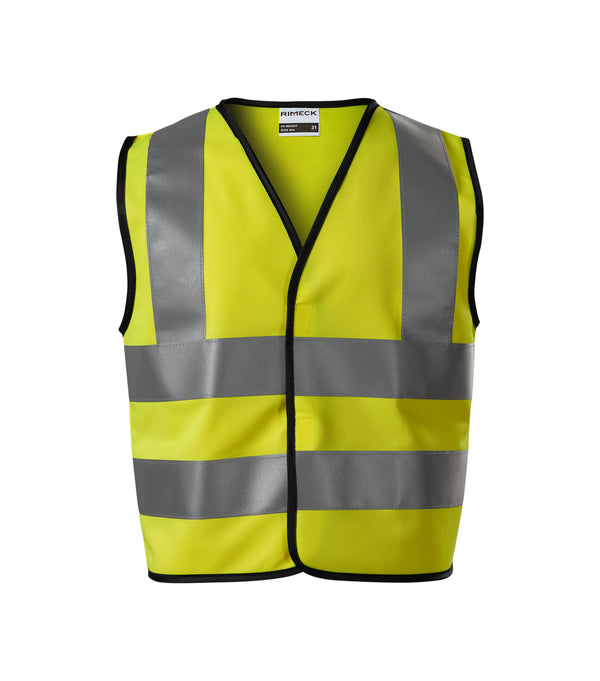 Bērnu atstārojoša veste - HV BRIGHT 9V4 fluorescent yellow