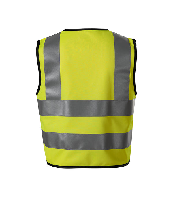 Bērnu atstārojoša veste - HV BRIGHT 9V4 fluorescent yellow