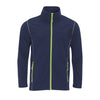 Flīša jaka NOVA MEN navy/apple green