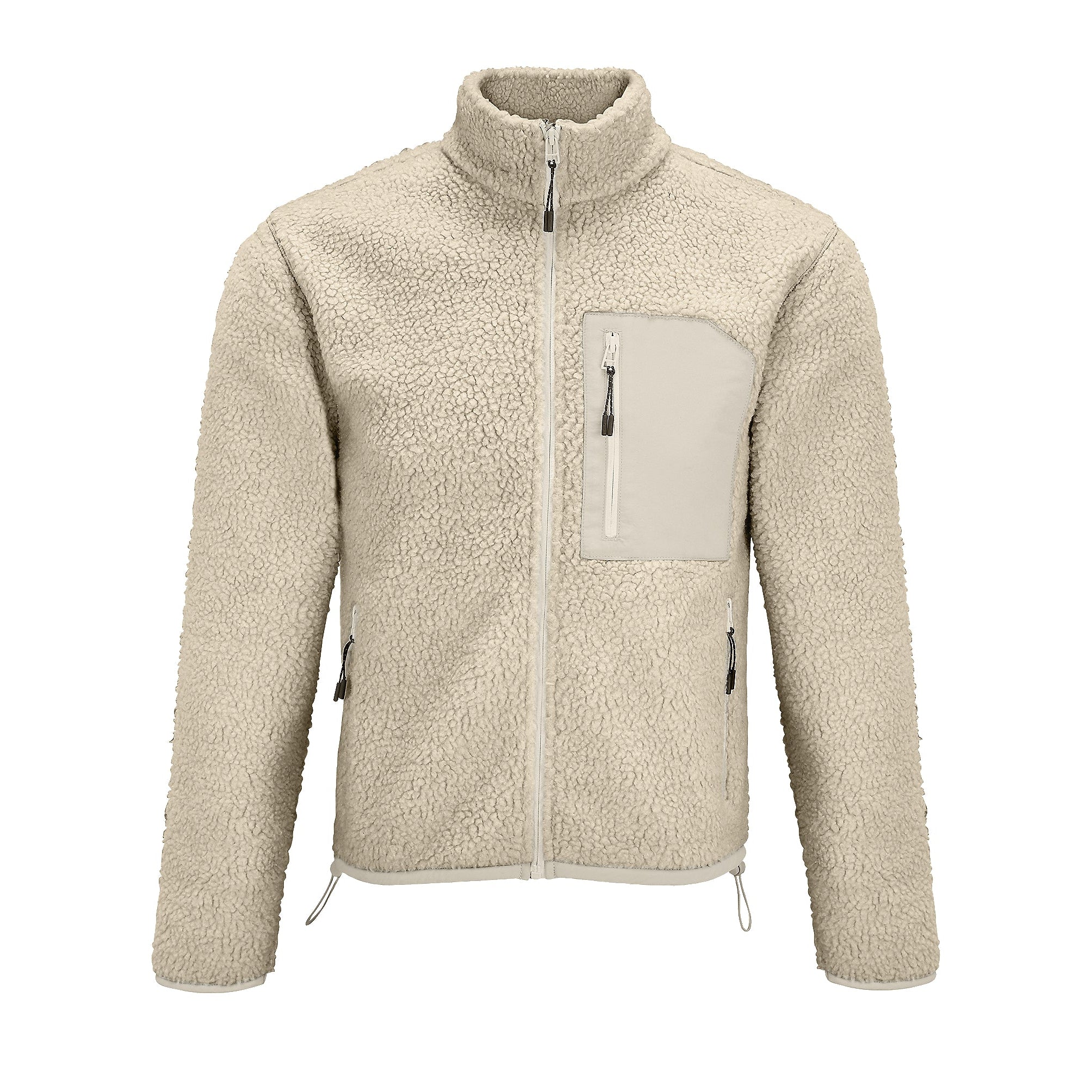 Flīša jaka FURY shear beige/beige