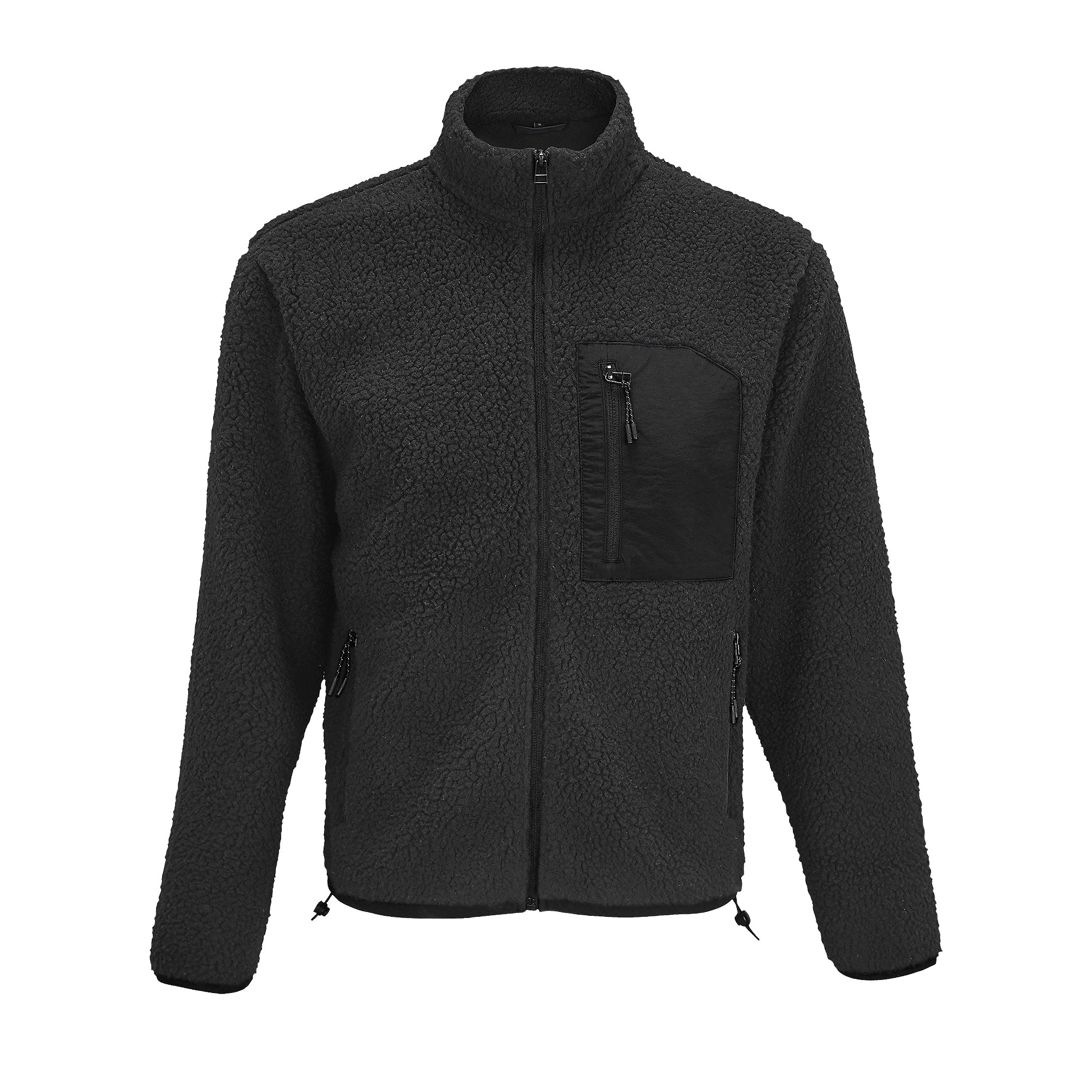 Flīša jaka FURY carbon grey/black