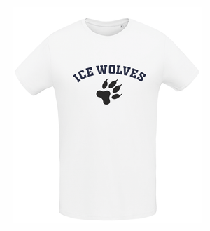 Ice wolves Balts kokvilnas t-krekls  #1