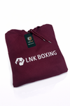 LNK boxing hoodie ar izšuvumu bordo