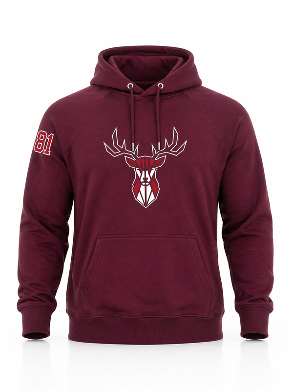 HK Sēļi hoodie bordo ar izšuvumu