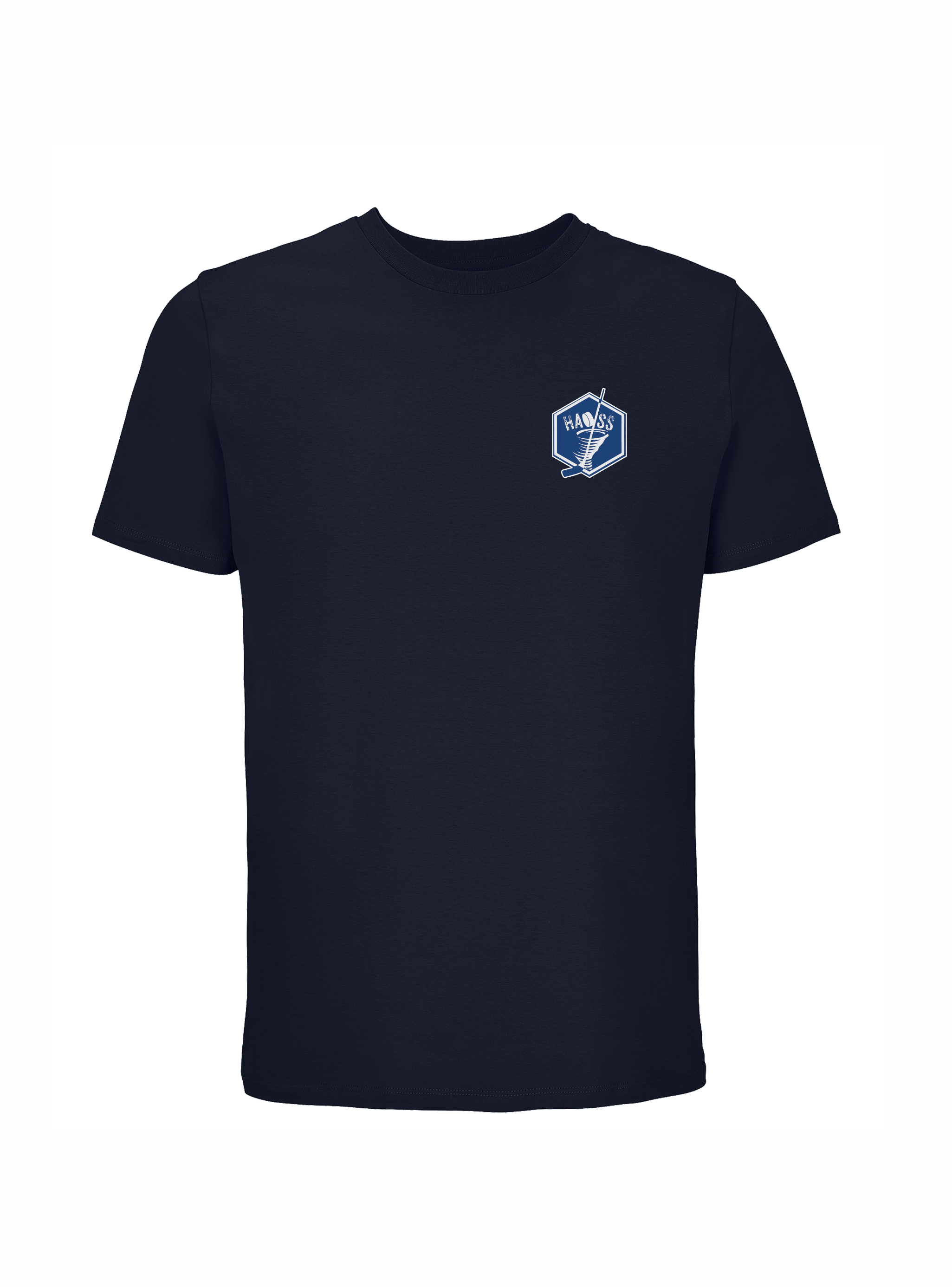 HK Haoss t-krekls ar  apdruku  tumši zils