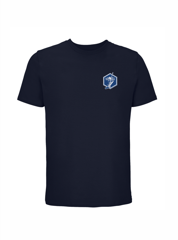 HK Haoss t-krekls ar  apdruku  tumši zils