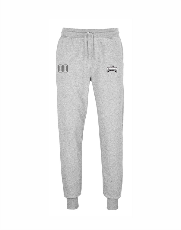 HK Cirma Girls kokvilnas bikses ar izšuvumu pelēkas