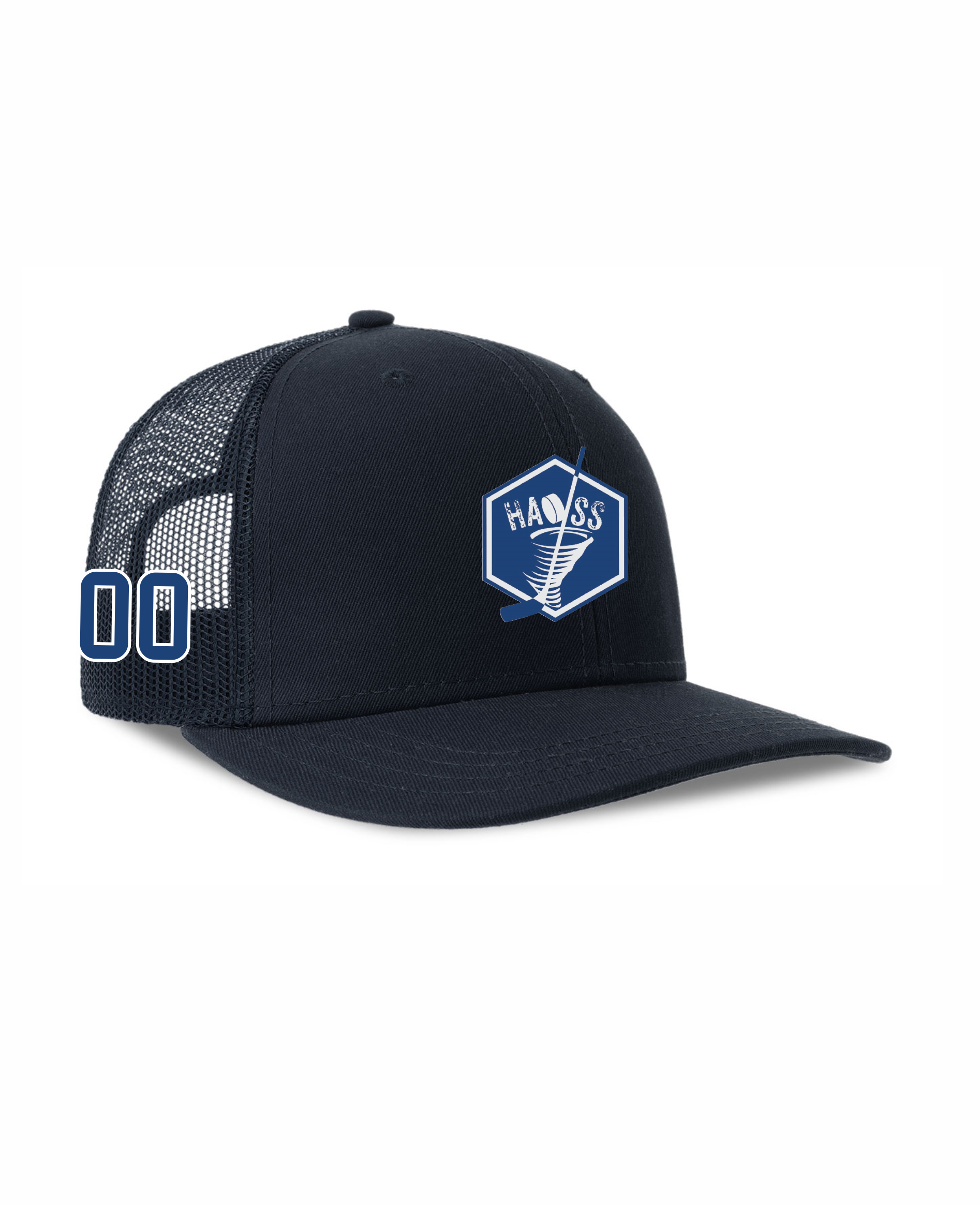 HK Haoss cepure ar nagu tumši zila ar sietu