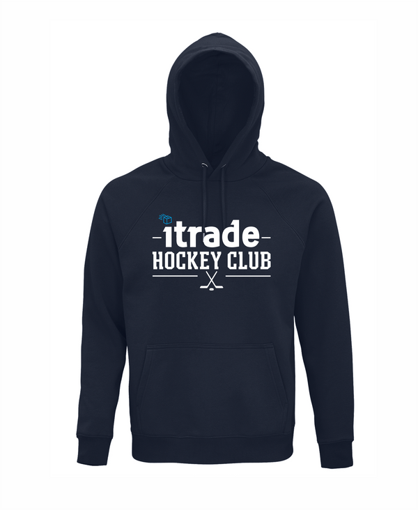 HK ITRADE hoodie ar izšuvumu tumši zils