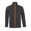 Flīša jaka NOVA MEN charcoal grey/orange