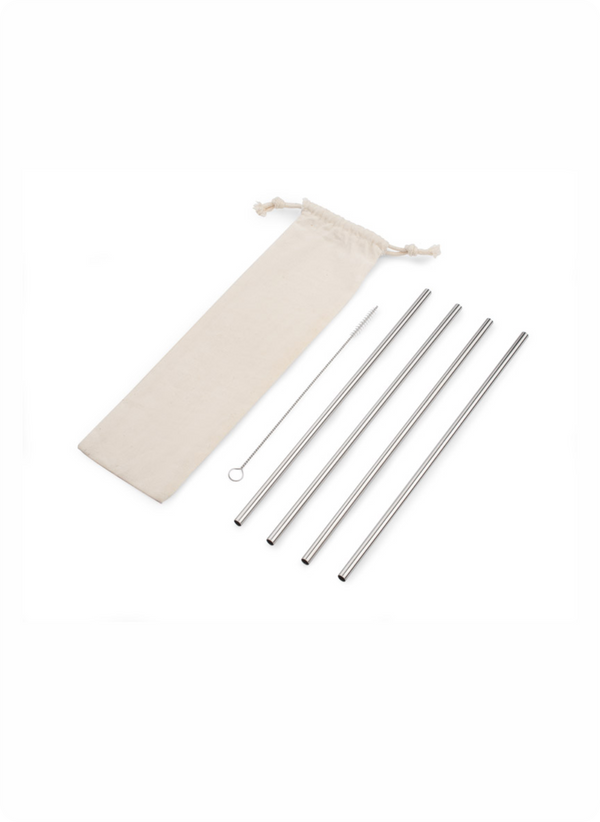 Metāla salmiņu komplekts ROKKO, 4 gab