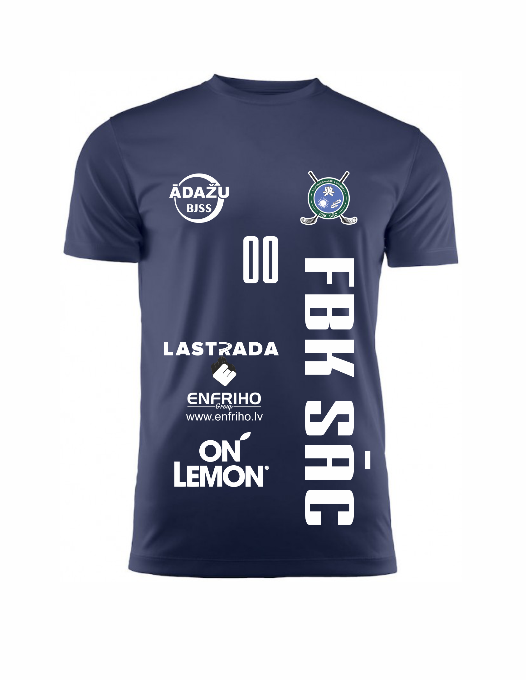 FBK SĀC spēļu krekls tumši zils