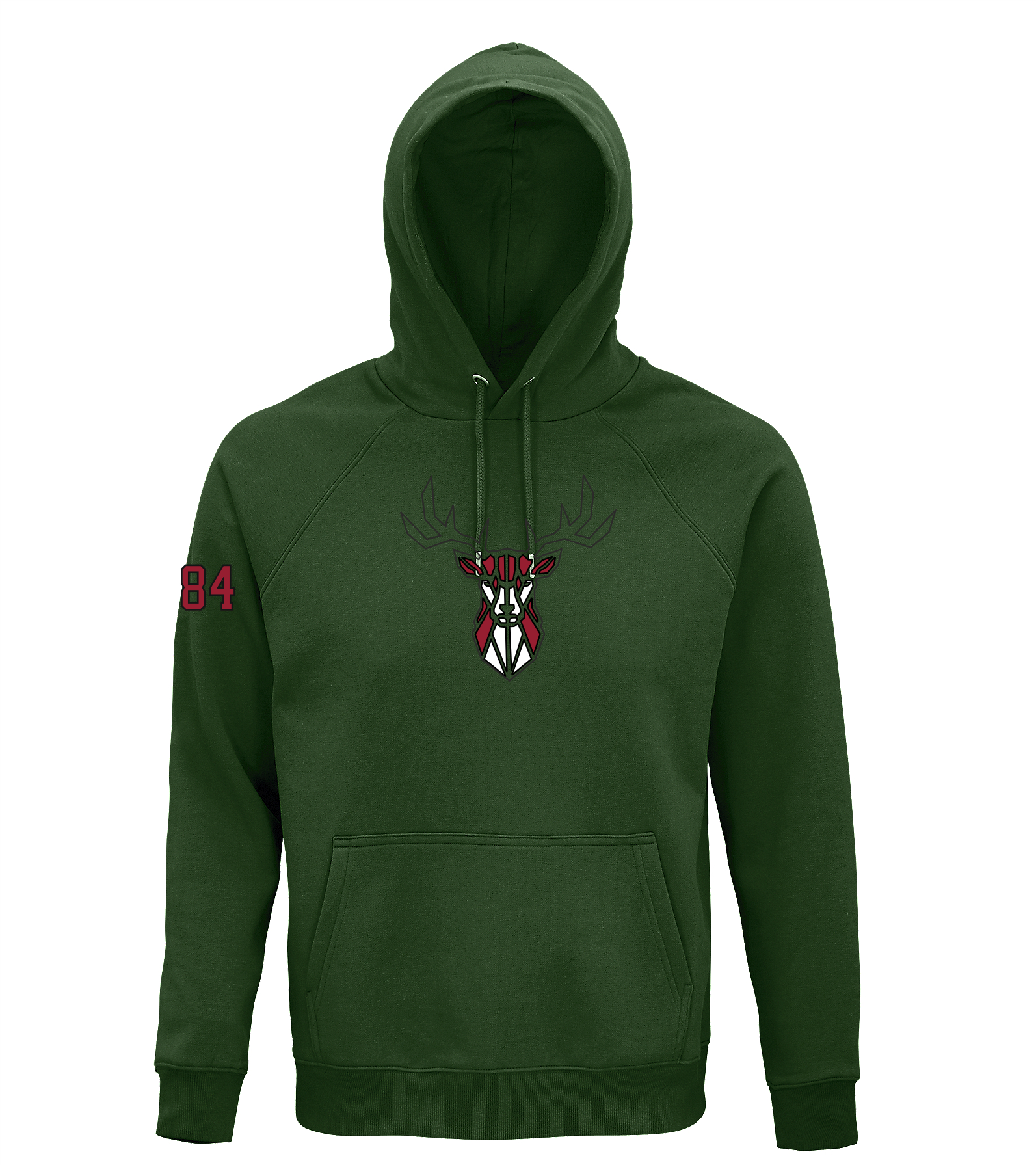 HK Sēļi hoodie bottle green ar izšuvumu
