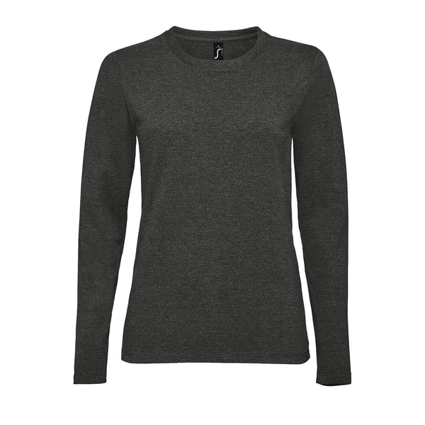 Sieviešu t-krekls IMPERIAL LSL WOMEN charcoal melange
