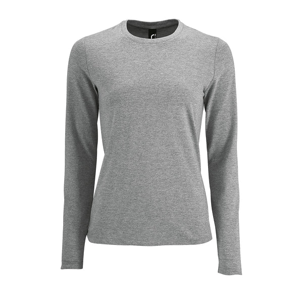 Sieviešu t-krekls IMPERIAL LSL WOMEN grey melange