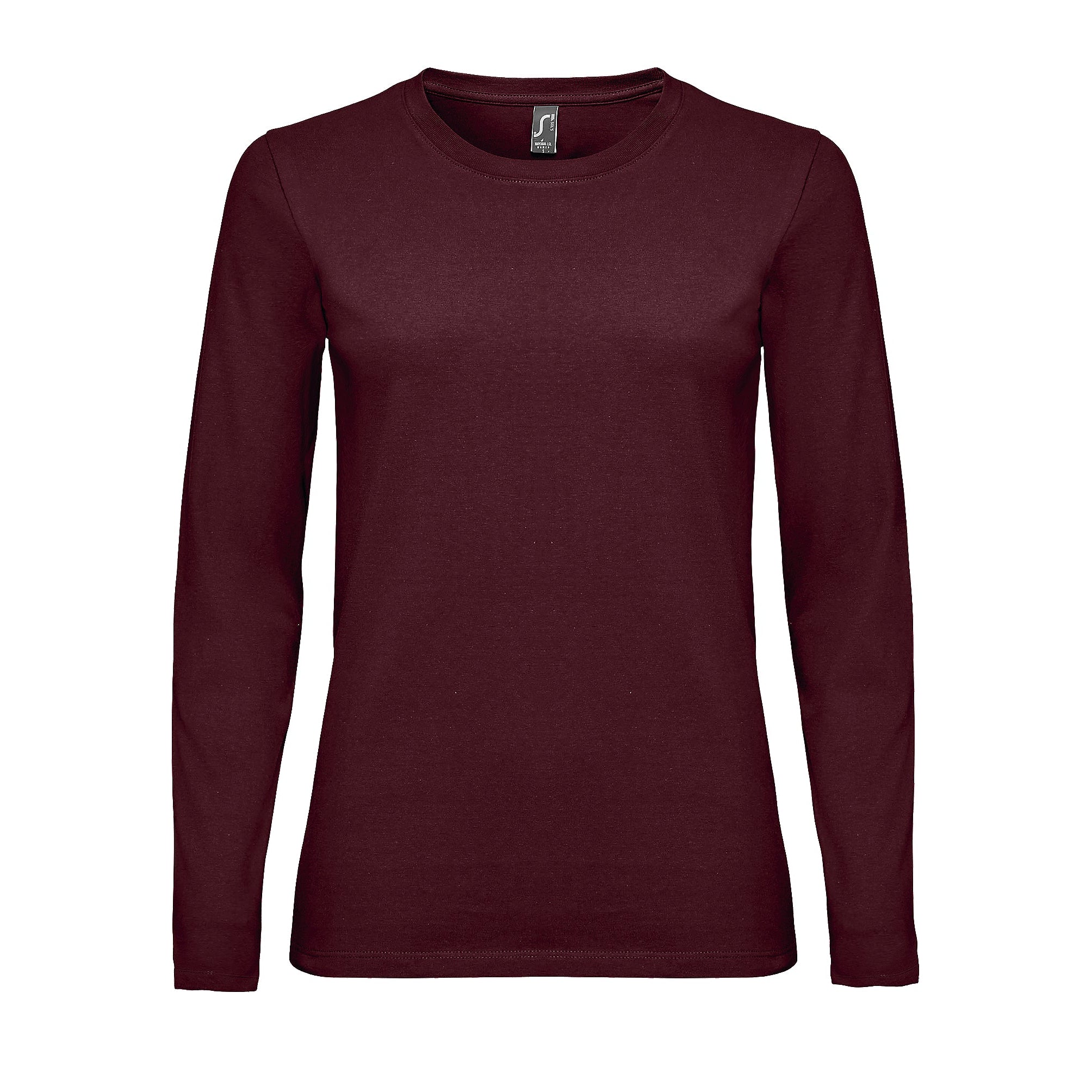 Sieviešu t-krekls IMPERIAL LSL WOMEN oxblood