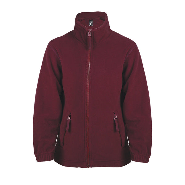 Bērnu flīša jaka NORTH KIDS burgundy